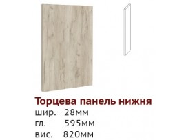 Кухня Шарлотта (Сокме) Низ торцевая панель 820/595