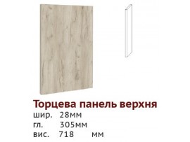 Кухня Шарлотта (Сокме) Верх торцевая планка 718/305