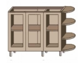 Кухня София Люкс (Сокме) Низ 150 бар/витрина 850