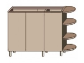Кухня София Люкс (Сокме) Низ 150 бар/850
